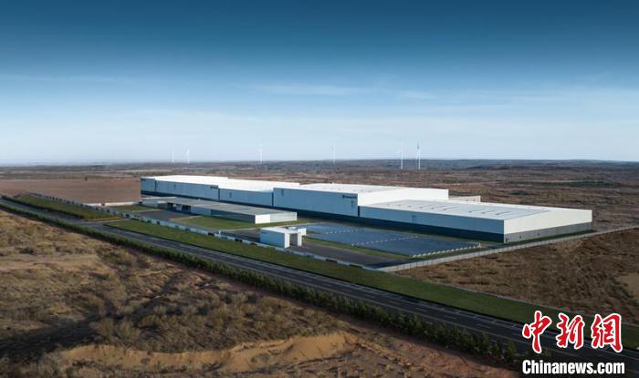 圖為鄂爾多斯零碳產業(yè)園(資料圖)?！堅﹫D