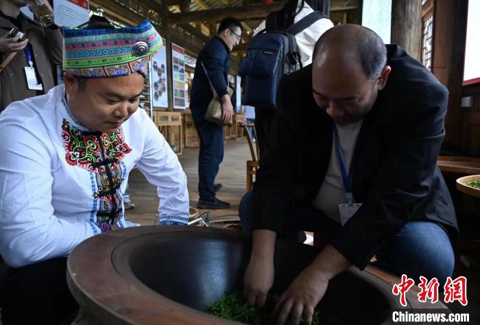 東盟國家媒體記者了解制茶工藝?！堊?攝