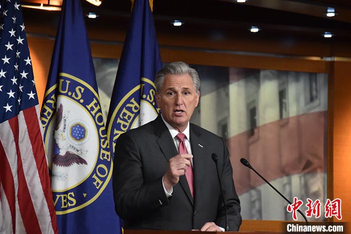 資料圖：美國眾議院議長麥卡錫。<a target='_blank' href='/'><p  align=
