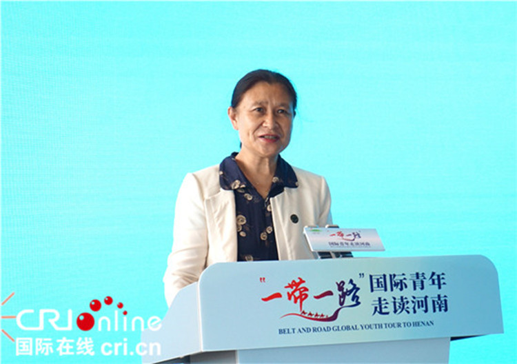 中國人民對外友好協(xié)會二級巡視員李冬梅致辭。賈親親 攝