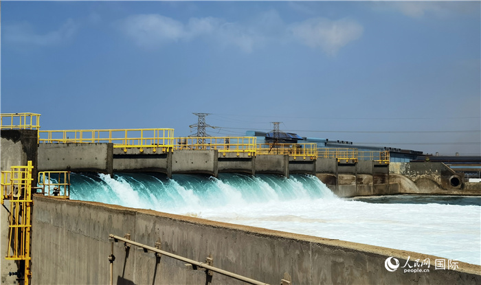 圖為取排水工程項目一景。人民網(wǎng)記者管克江攝