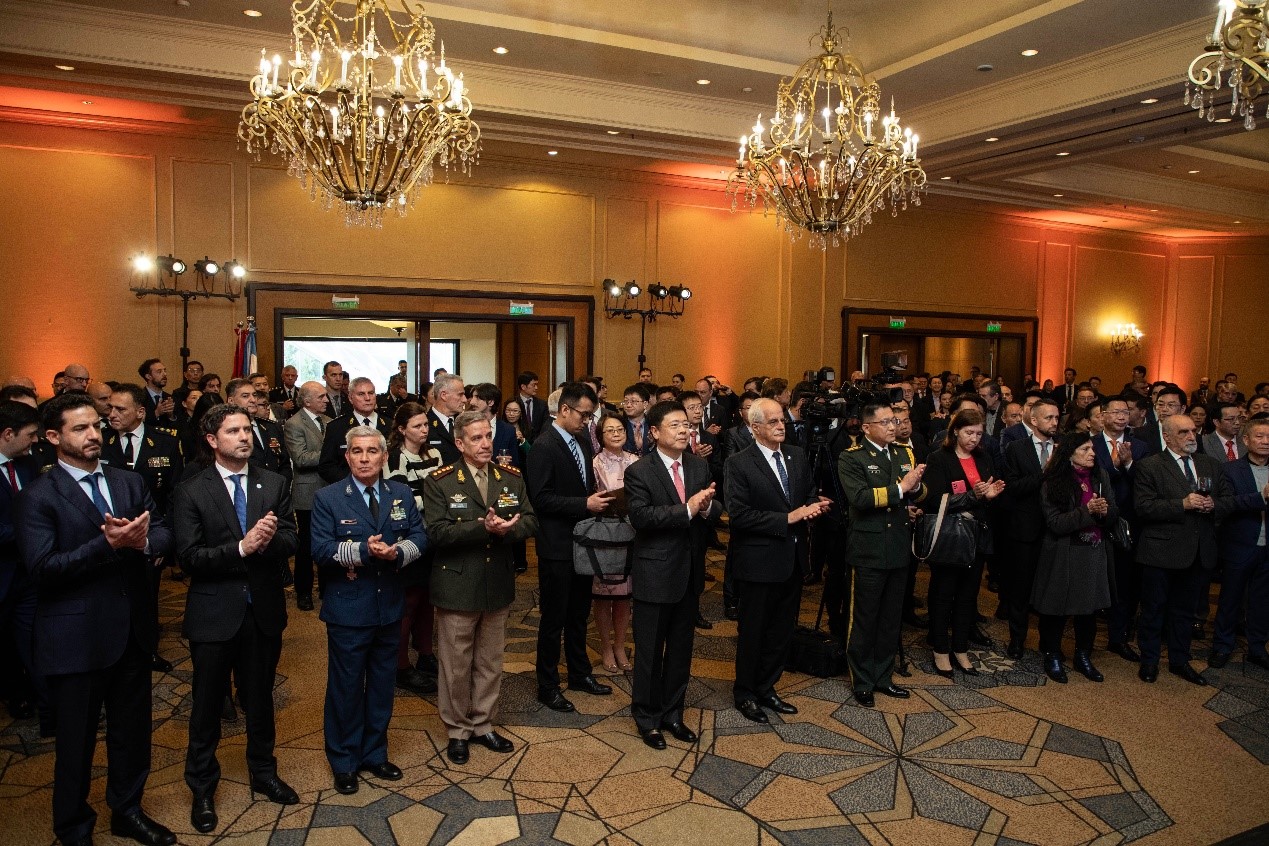 招待會現(xiàn)場氣氛熱烈友好。中國駐阿根廷大使館供圖