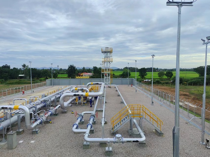 泰國新崗天然氣管道項目首站。卡瑪萊 攝