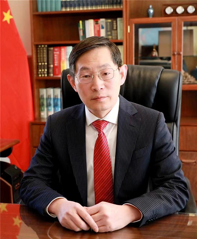 中國駐烏拉圭大使黃亞中。 中國駐烏拉圭大使館供圖