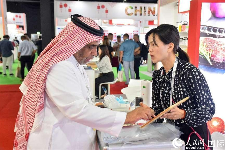 參展商交流。人民網塔里克·易卜拉欣攝