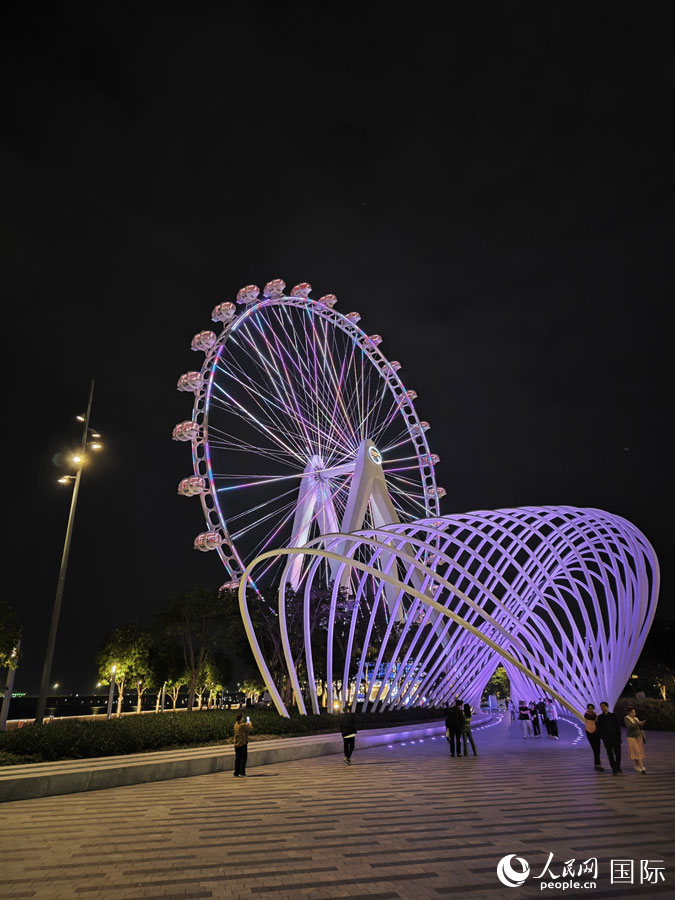 灣區(qū)之光摩天輪。人民網(wǎng) 田易攝