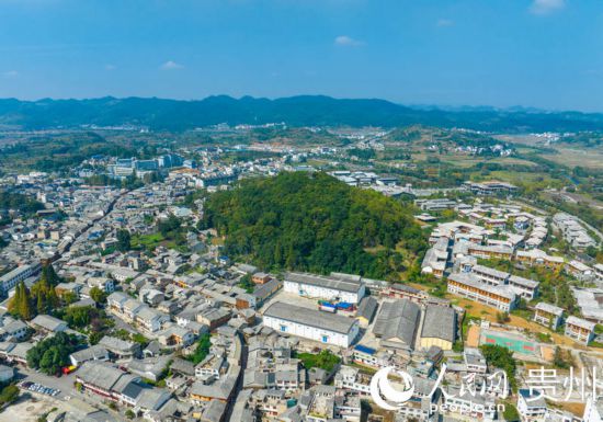 航拍舊州古鎮(zhèn)。人民網(wǎng) 陽茜攝