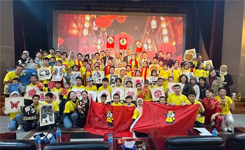 圖為2023“中華文化大樂(lè)園—埃及開(kāi)羅營(yíng)”閉幕式活動(dòng)現(xiàn)場(chǎng)。主辦方供圖