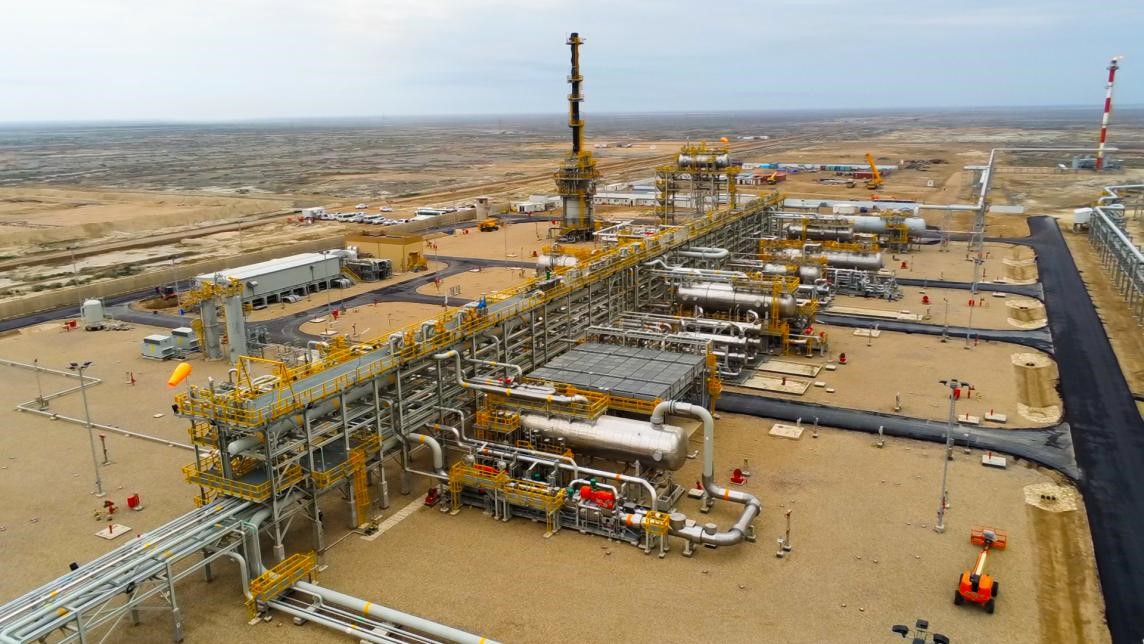 圖為西古爾納-1油田項(xiàng)目一景。中國(guó)石油（伊拉克）西古爾納公司供圖。