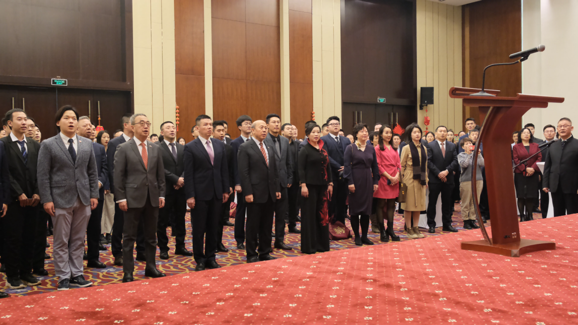 駐白俄羅斯使館2024年新春招待會現(xiàn)場。 駐白俄羅斯使館供圖