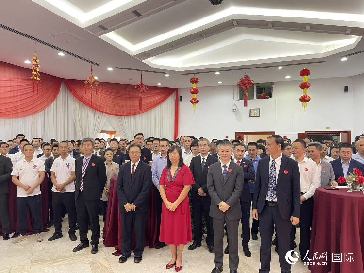 駐尼日利亞使館春節(jié)招待會現(xiàn)場。人民網(wǎng)記者 姜宣攝