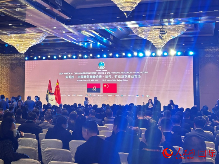 2024安哥拉—中國商務高峰論壇現(xiàn)場。人民網(wǎng)記者 張榮攝