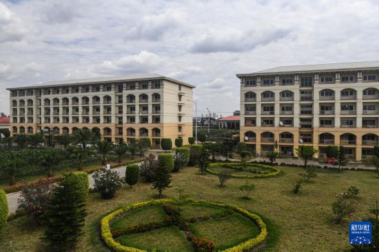 這是2024年2月16日在埃塞俄比亞杜凱姆市拍攝的東方工業(yè)園。 新華社記者 李亞輝 攝