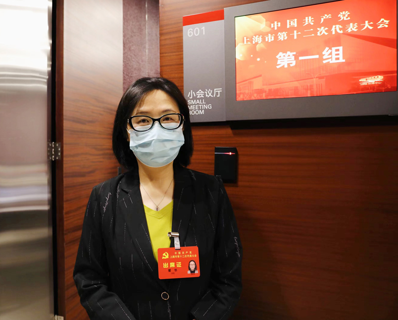 黨代表翟華。人民網(wǎng) 王文娟攝