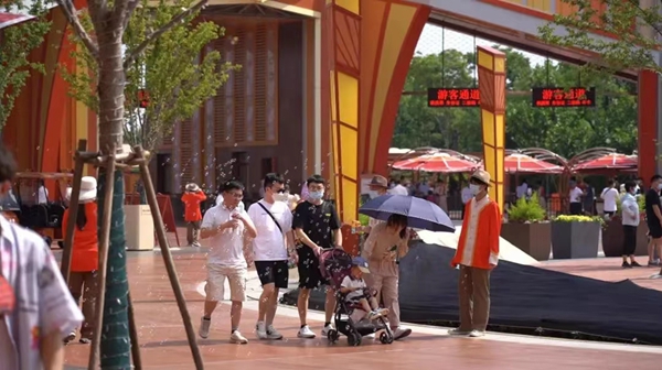 試運(yùn)行中的淮安方特。受訪方供圖