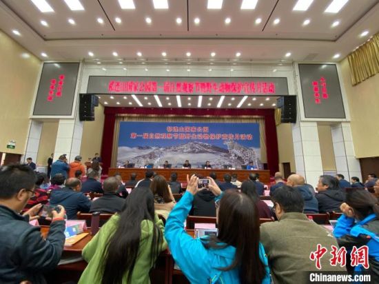 圖為祁連山國家公園第一屆自然觀察節(jié)開幕式現(xiàn)場?！±罱瓕帯z 　　