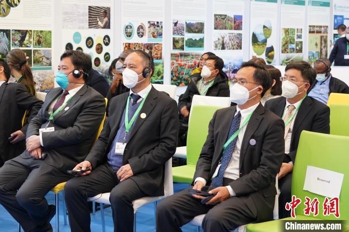 圖為極小種群物種和生物多樣性保護(hù)邊會(huì)現(xiàn)場(chǎng)?！≡颇鲜×謽I(yè)和草原局供圖