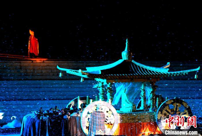 3月17日，西藏拉薩，《文成公主》大型史詩劇演出現(xiàn)場(chǎng)?！±盍?攝