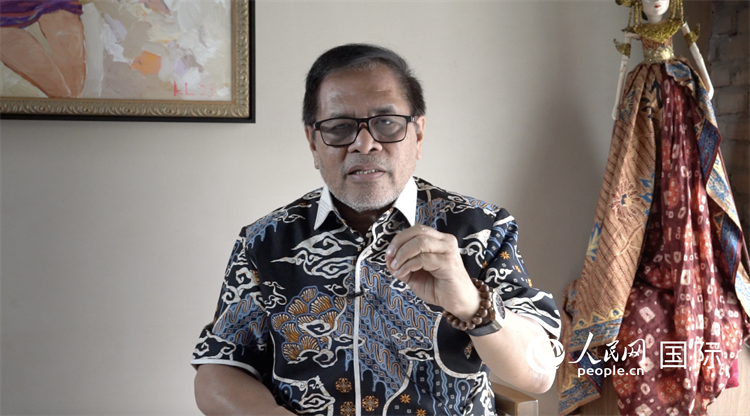 5月14日，印度尼西亞大使周浩黎接受人民網專訪。人民網 王婧攝