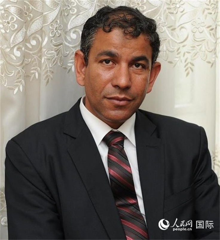 埃及著名中國和亞洲問題專家德拉比克。人民網(wǎng)記者 黃培昭攝