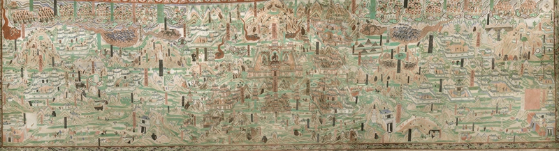 莫高窟第61窟五臺山圖。