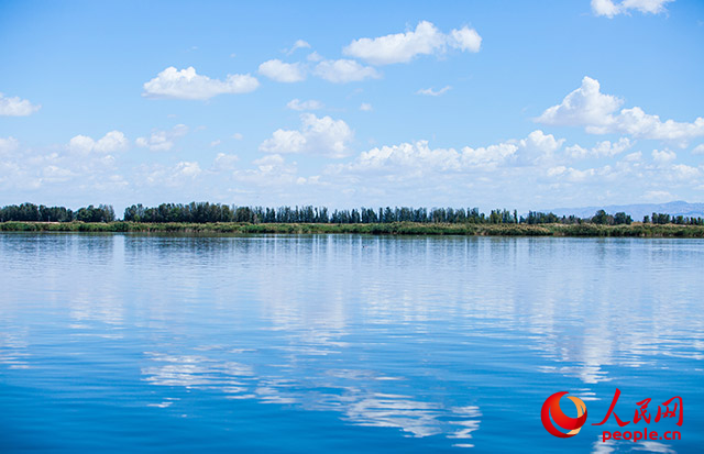 烏梁素海風(fēng)景秀美。人民網(wǎng) 孟佳澍攝