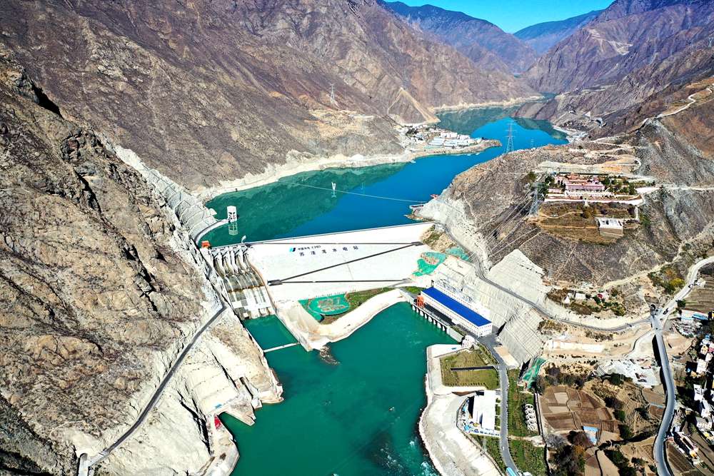 蘇洼龍水電站全景。吳雛音 攝