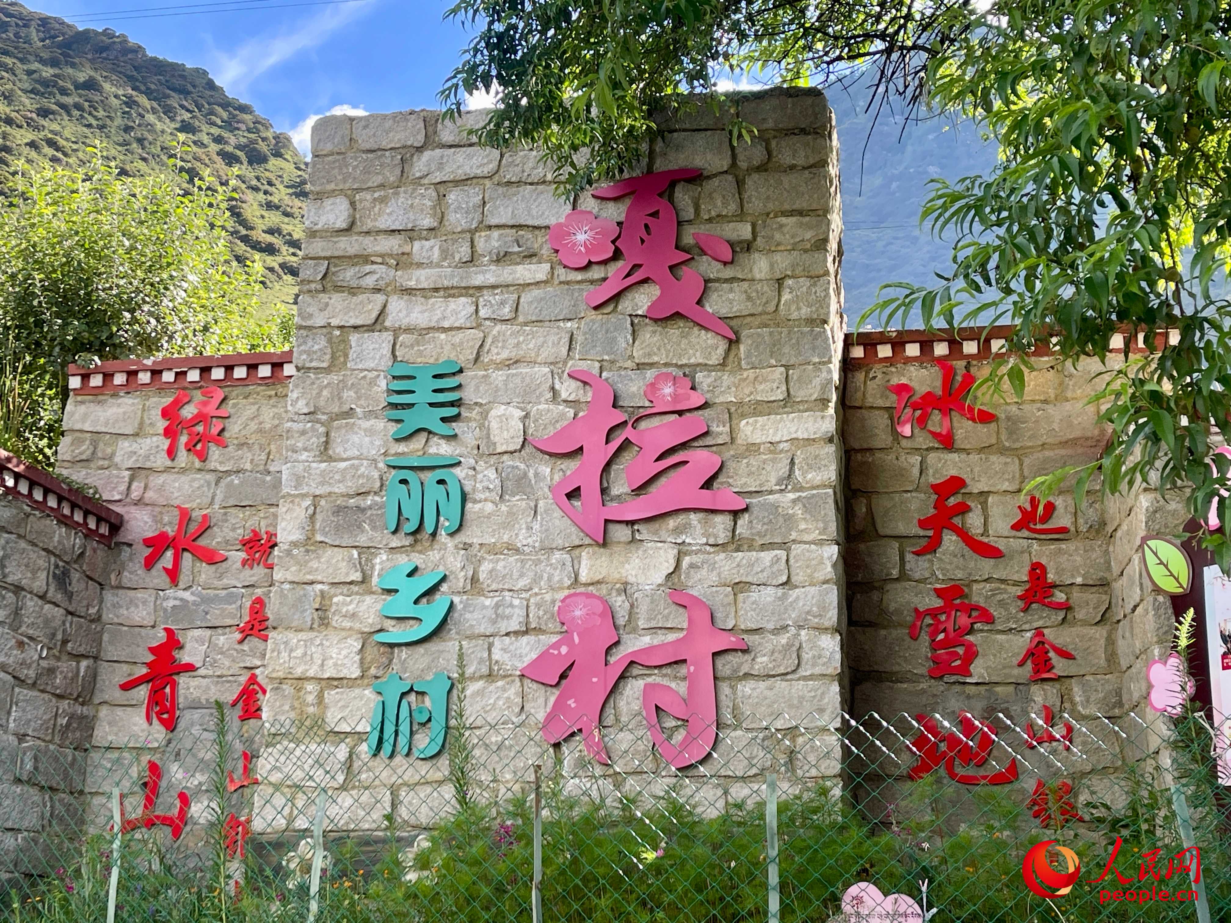 林芝鎮(zhèn)嘎拉村。人民網(wǎng) 周靜圓攝